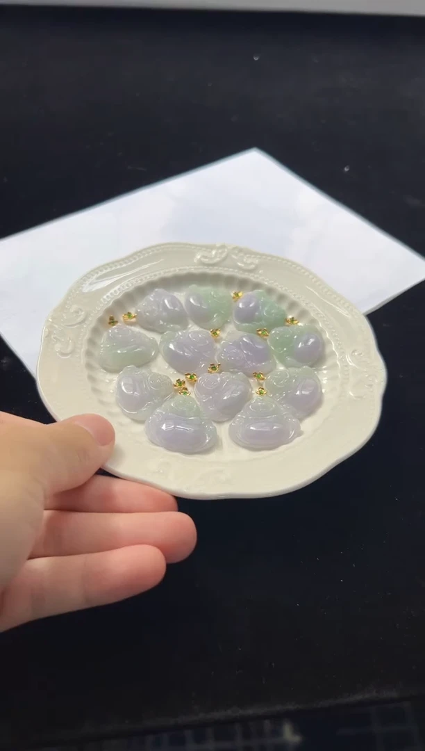 翡翠18K金镶嵌颈饰多样性发一件/5