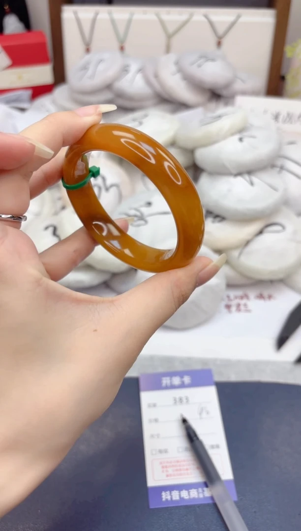 石英质玉手镯未镶嵌383-财气镯-圈口56