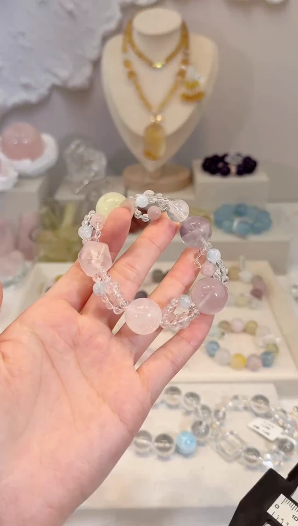 水晶手串未镶嵌拍2单发一串 多样性发其一