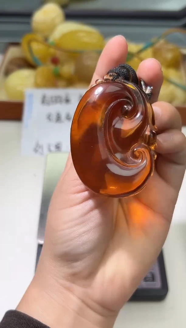 裸石琥珀未镶嵌琥珀蜜蜡吊坠