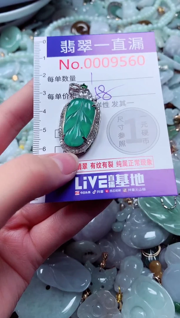吊坠(不含链)未镶嵌翡翠9560