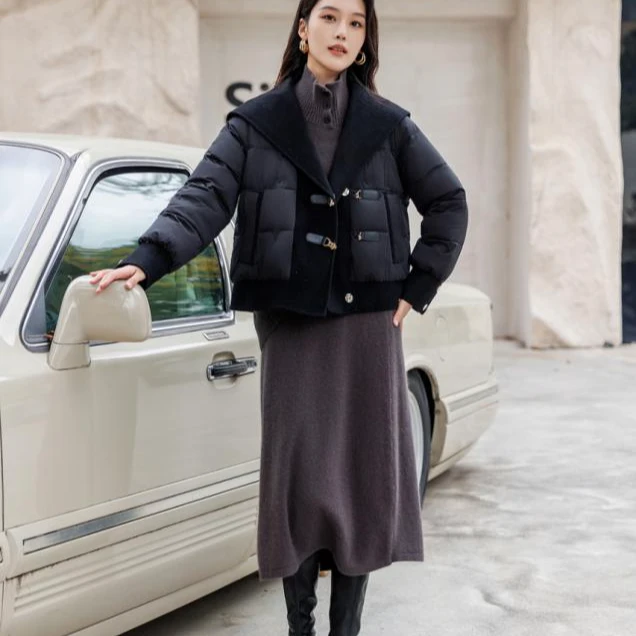 艾雨衣尚羽绒服E035显瘦气质短款时尚加厚韩版秋冬冬季