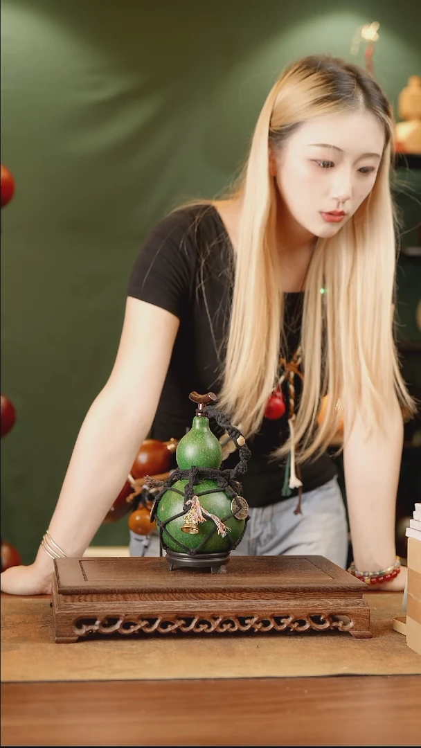 326号精品天然大漆酒葫芦一物一