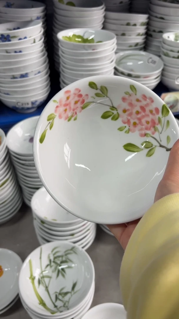 瓷片景德镇陶瓷食品级手绘釉中彩-壮壮碗