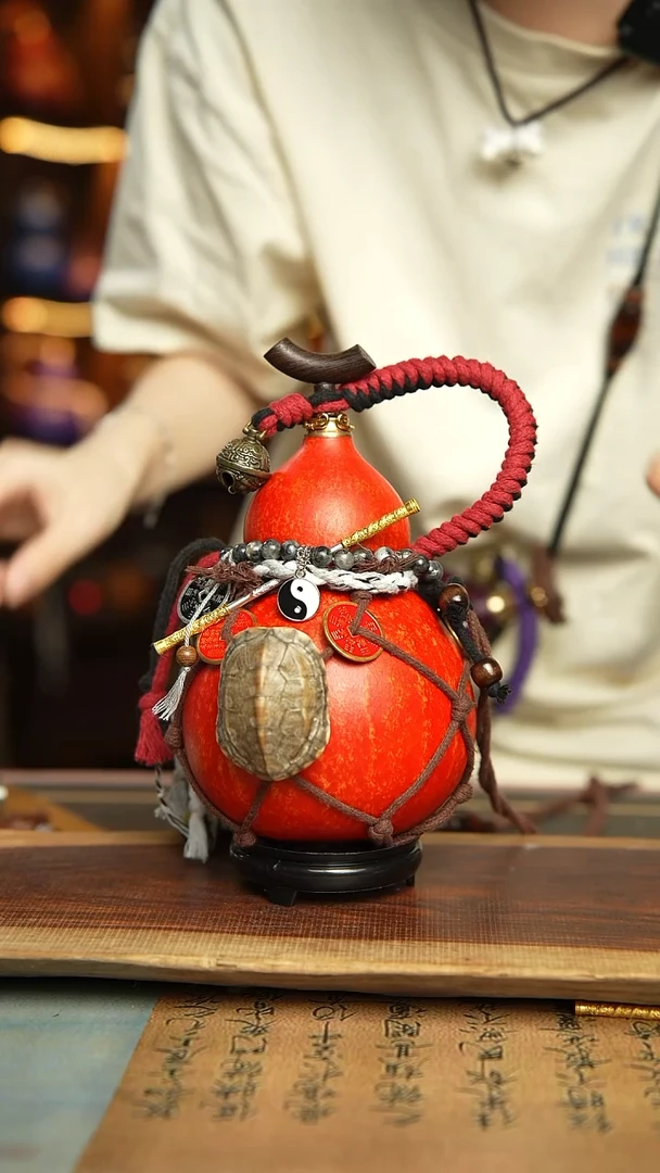 124号900ml左右非遗大漆酒葫芦