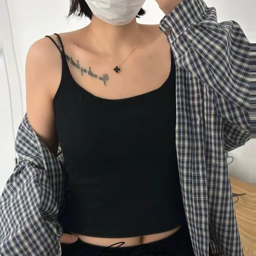 2705 网红短款时尚百搭打底美背夏季运动韩版修身款
