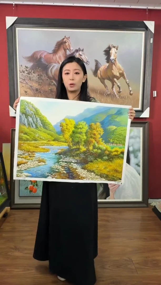 油画【82号】约53*35cm丨朝鲜原创纯手绘孤品油画丨顺丰包邮