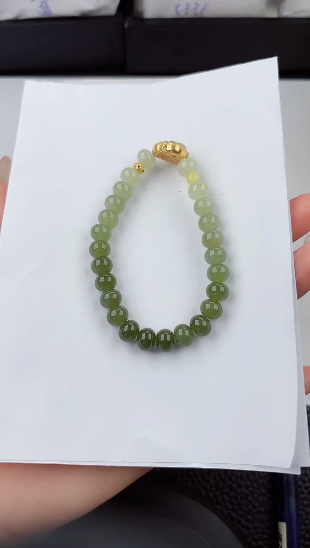 手串未镶嵌和田玉55555嗨购微色差T