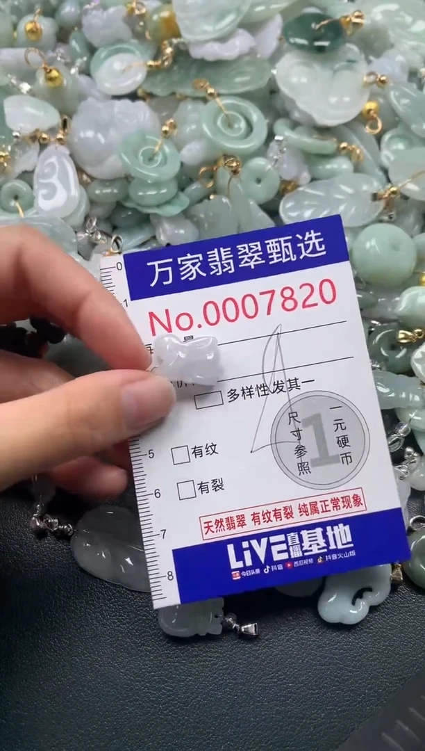 吊坠(不含链)未镶嵌翡翠7820