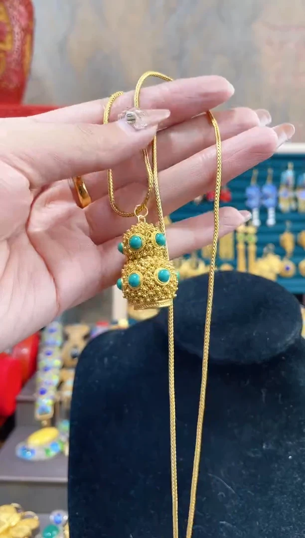 【闪购商品】 非遗绝技花丝镶嵌吊坠