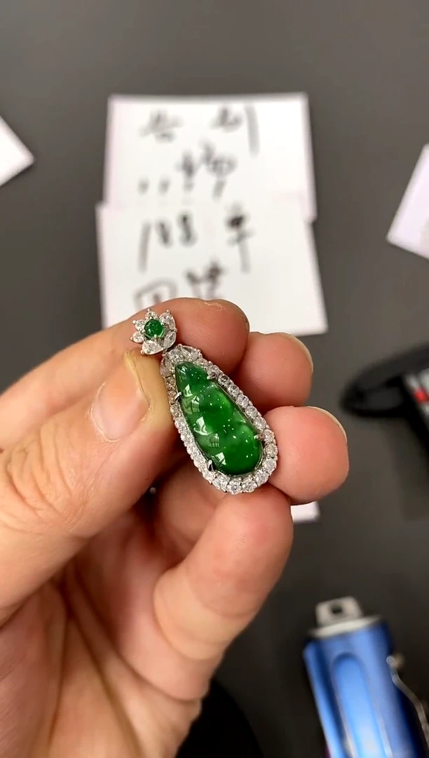 【闪购商品】翡翠颈饰银S925镶嵌买断价