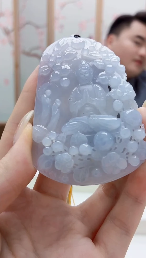 未镶嵌定制翡翠5060jw-毛货挂件65