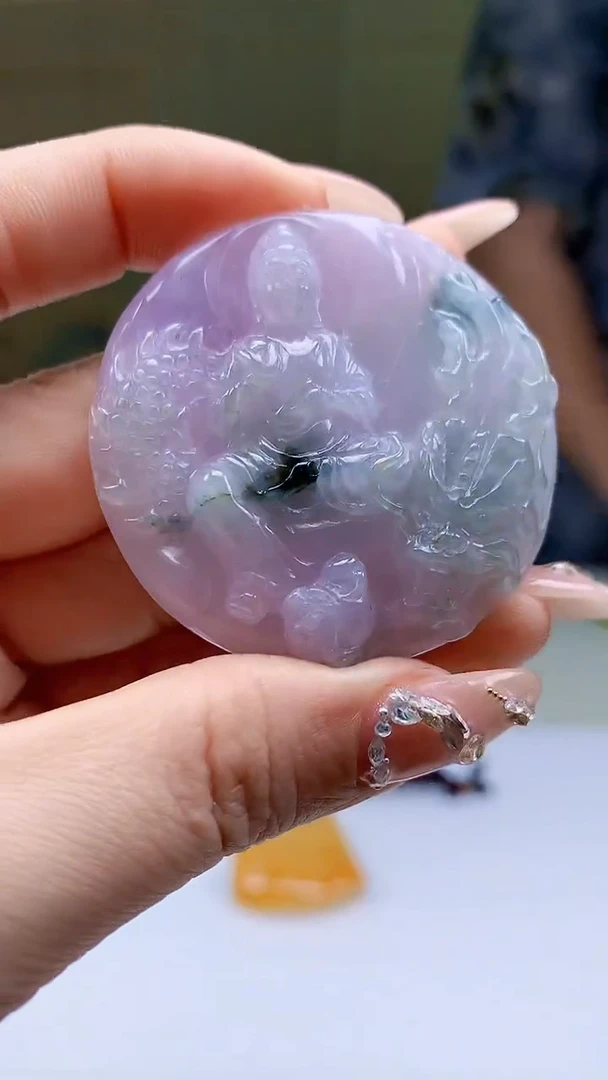 【闪购商品】定制翡翠未镶嵌4688ty-毛货挂件208