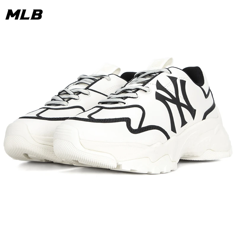 MLB男鞋女鞋老爹鞋新款基础系列复古简约时尚情侣休闲鞋3ASHCLS2N