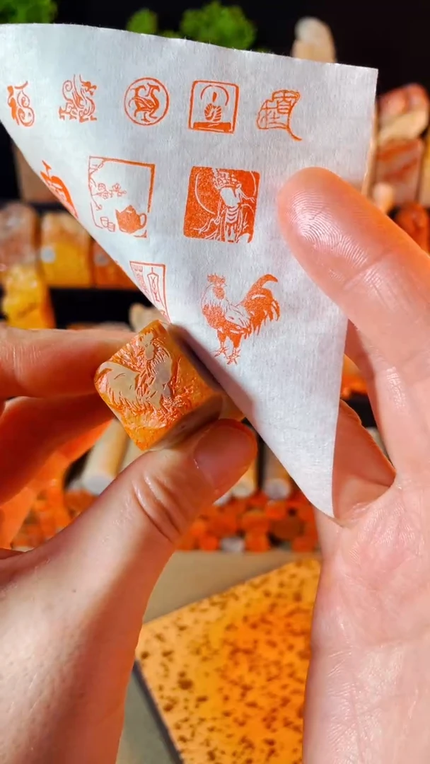 【闪购商品】巴林石印石手工篆刻《大鸡》2.0