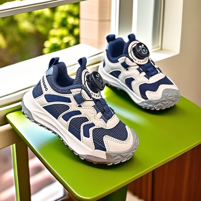 巴布豆儿童鞋子春季机能鞋幼儿园室内鞋男童运动鞋2025新款宝宝鞋