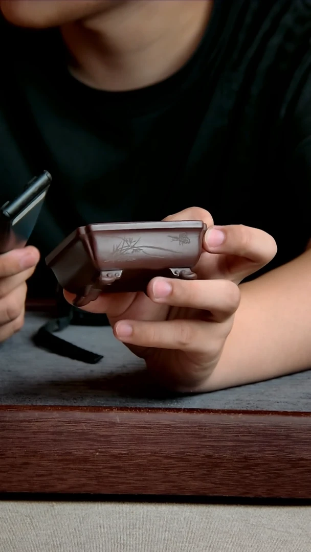 紫砂花盆7*5.5*2内径紫砂花盆