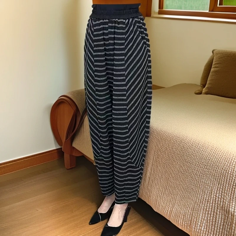 新款垂感显瘦阔腿裤百搭宽松哈伦裤适合春秋老钱风痞帅炸街风女装