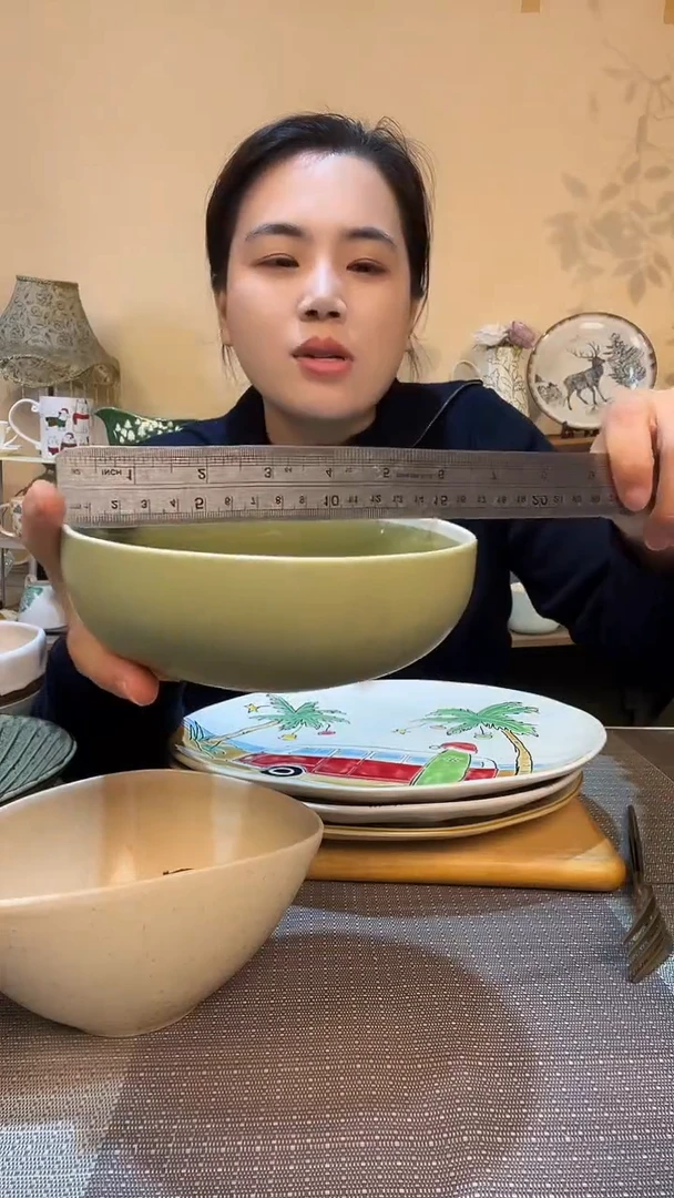 瓷片6英寸碗 微瑕介意勿拍