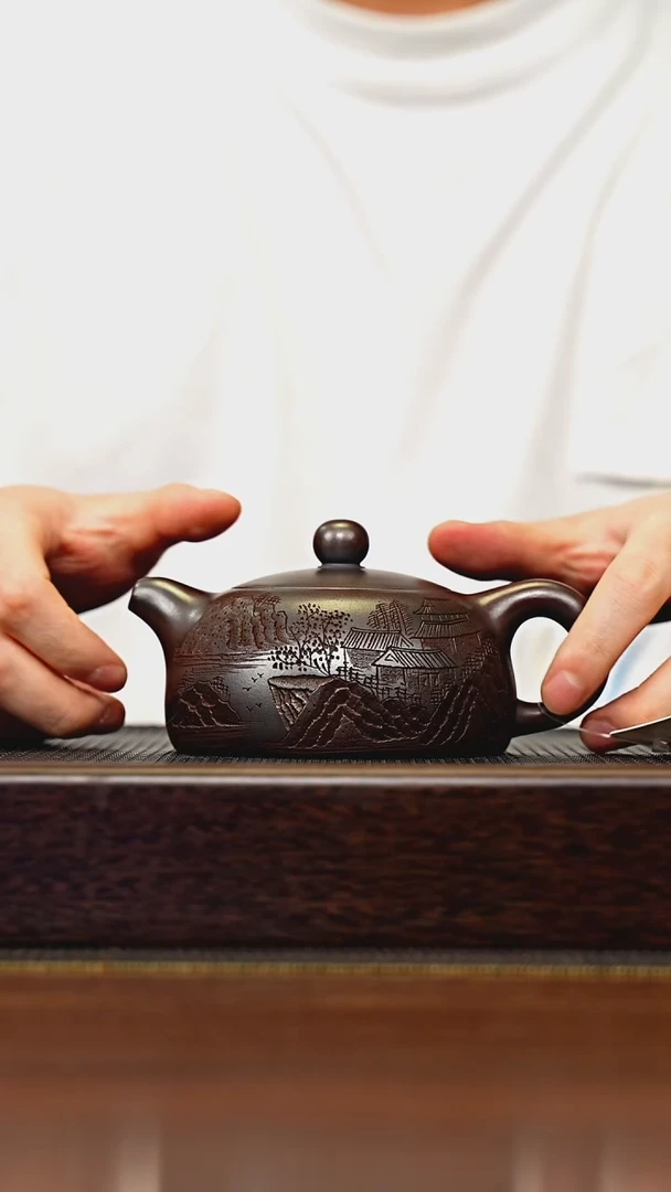茶壶紫砂宜兴原矿 手工 紫砂壶容量200CC