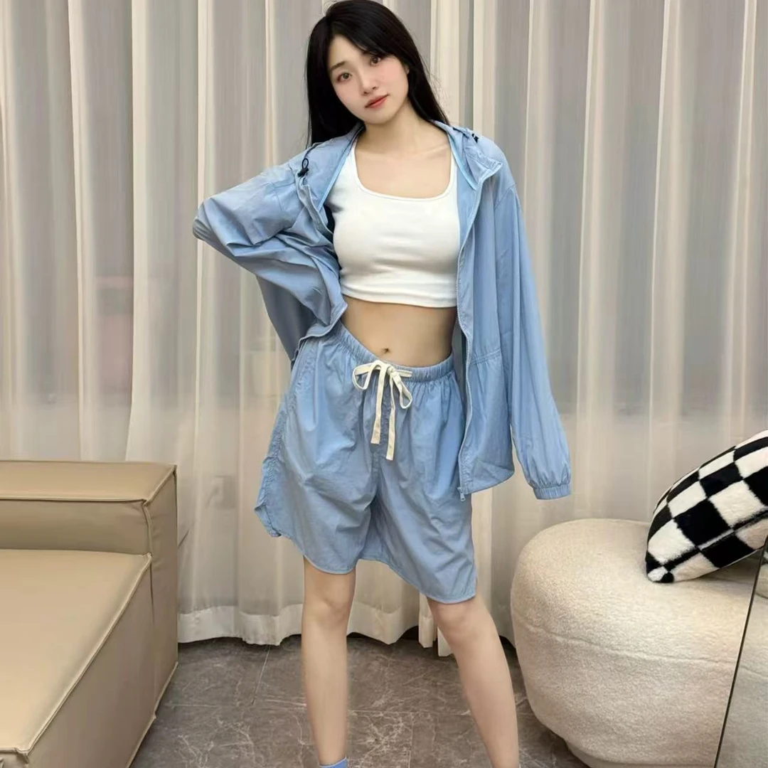 尊圻情侣防晒衣套装UPF50+防紫外线夏季轻薄透气皮肤衣防晒衫6288