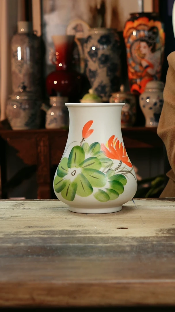 【闪购商品】瓷片景德镇纯手工釉下彩精品花瓶