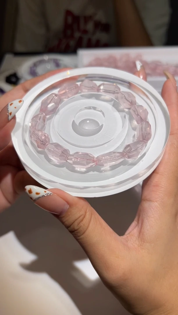 芙蓉石手链未镶嵌星光粉随型手串