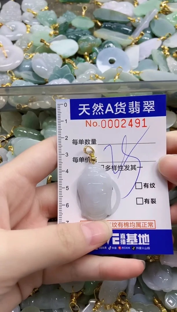 颈饰未镶嵌翡翠天然A货翡翠