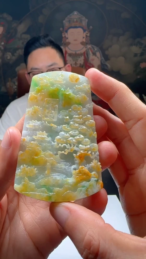 【闪购商品】定制翡翠未镶嵌L-@@QJXC11760