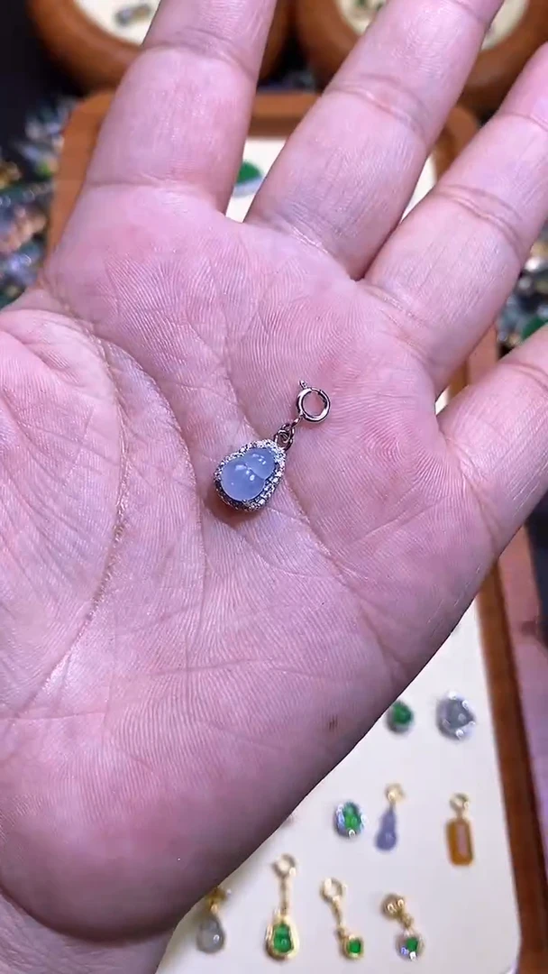 【闪购商品】翡翠吊坠(不含链)银S925镶嵌1