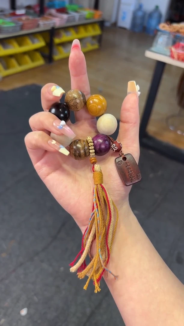 非洲檀香无事牌2.0多宝木珠上上签手捻