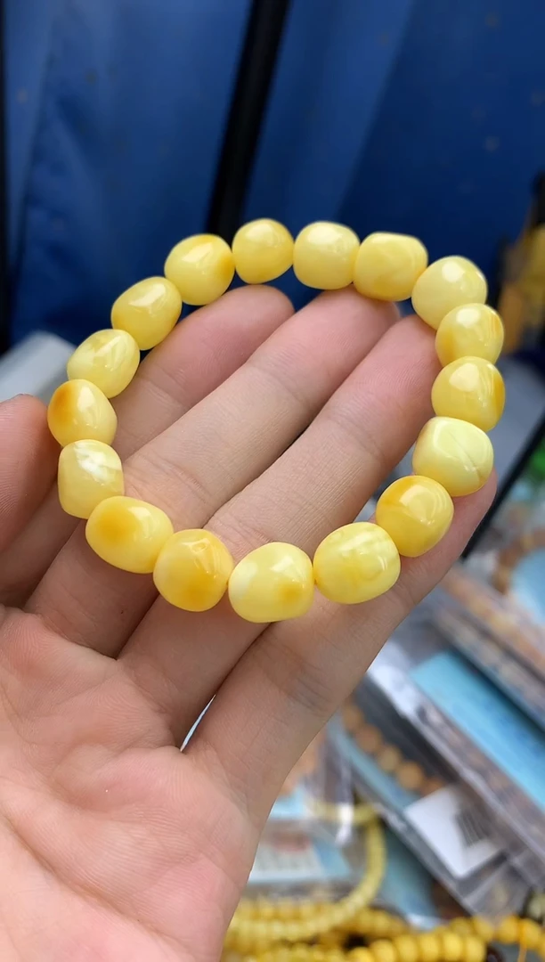 裸石蜜蜡未镶嵌手串