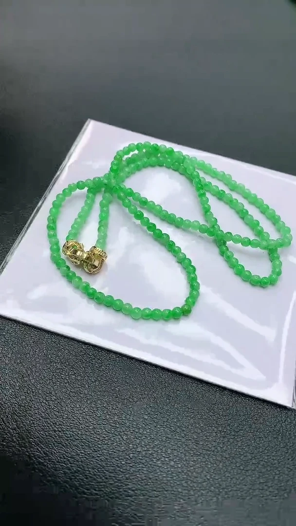【闪购商品】翡翠颈饰未镶嵌赠礼盒证书 珍珍
