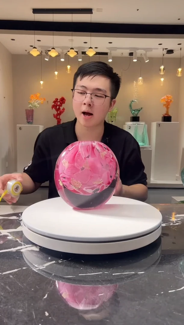 摆件巴比特美学 金红樱花花器