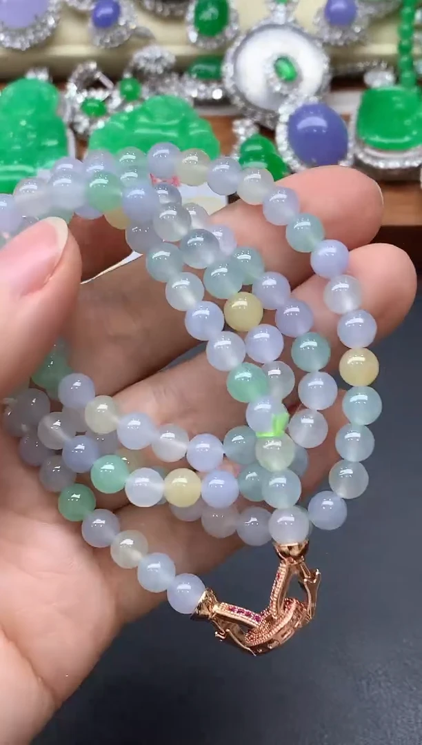 颈饰未镶嵌翡翠489-中国好珍宝