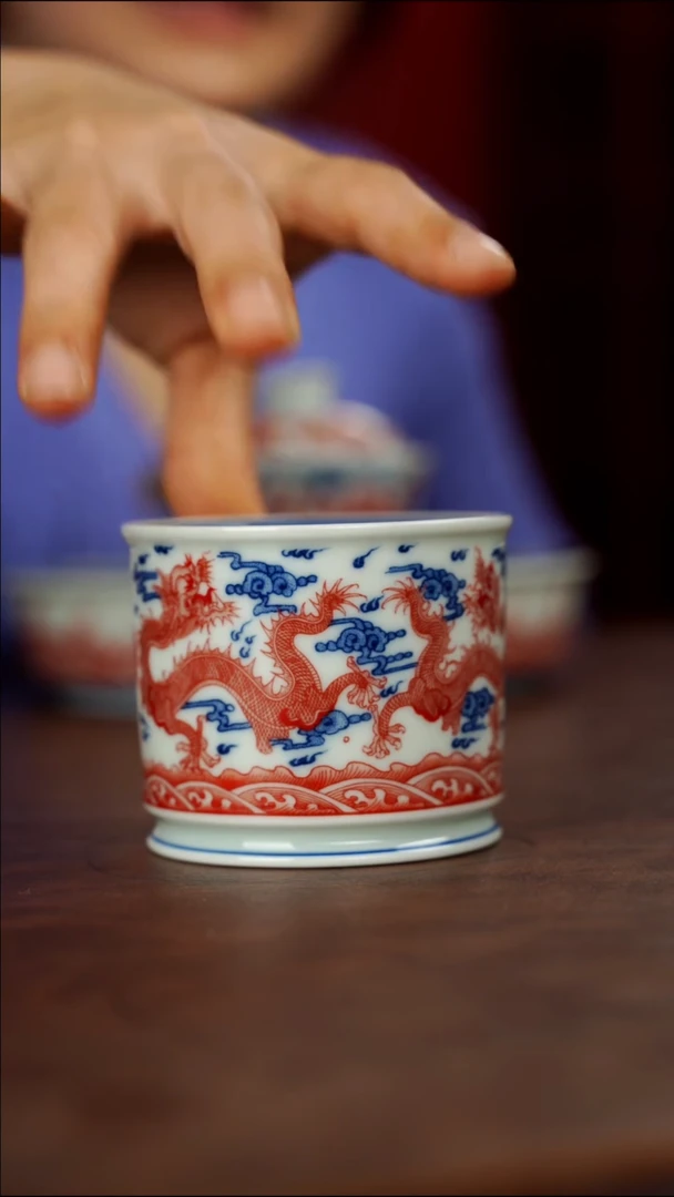 览源堂珍藏九龙融天杯