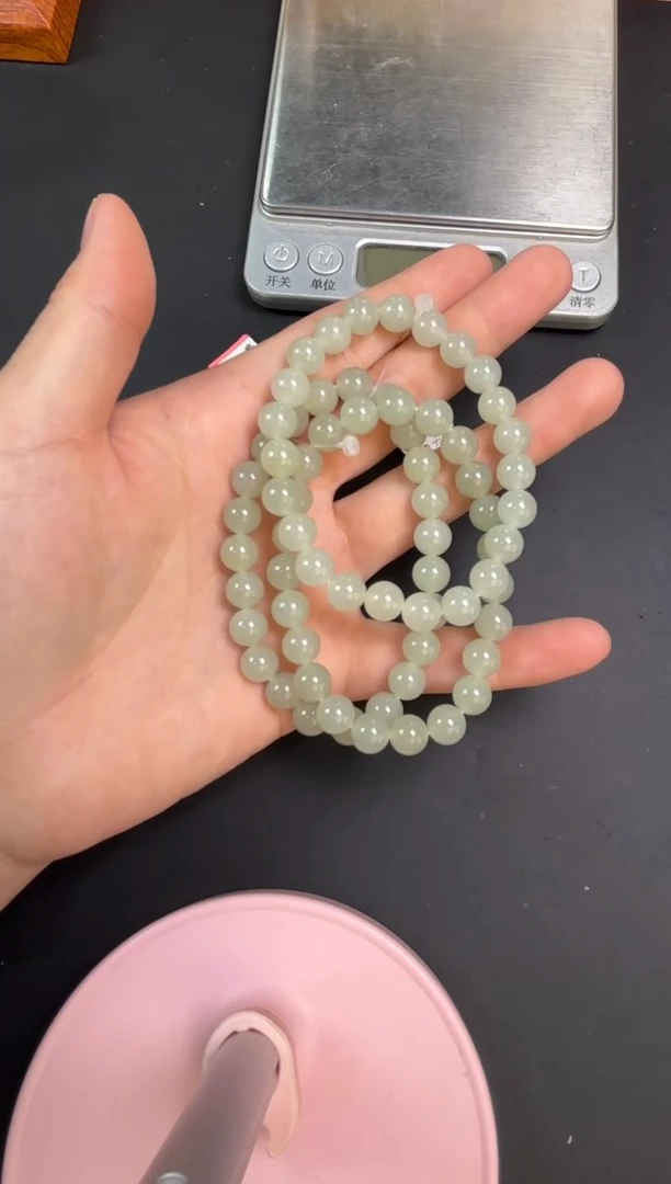 【闪购商品】和田玉手串未镶嵌且末近矿卡8多样性发货拍一发一