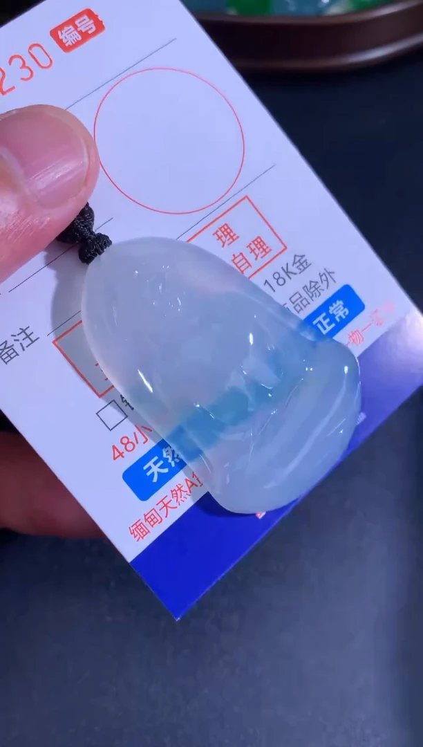 翡翠未镶嵌颈饰天然A货翡翠