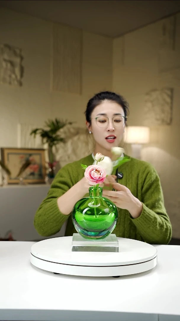 手工艺品琉璃蓝绿色设计款香薰瓶