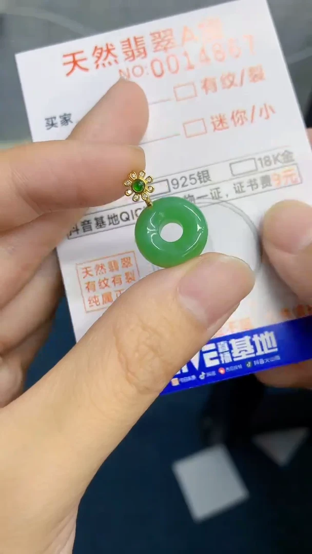 翡翠未镶嵌颈饰             1