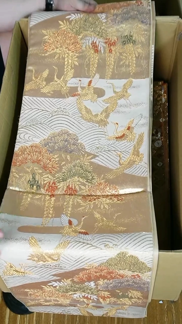 织绣织锦17松针仙鹤