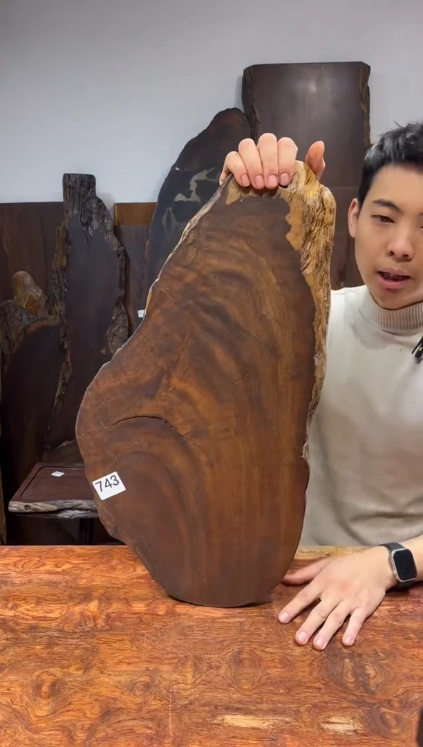 风车木（黑檀木）尺寸61*33*2.3编号743