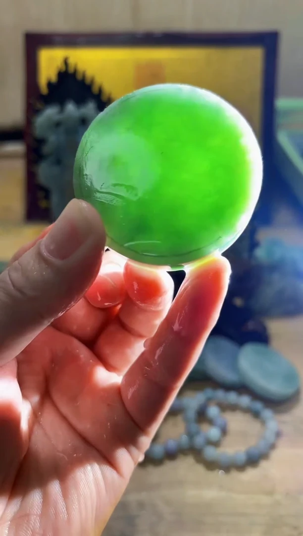 未镶嵌挂件翡翠A货常星6445