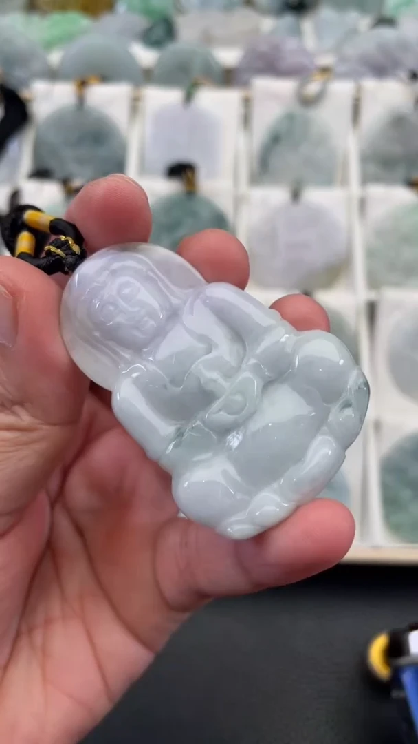 颈饰未镶嵌翡翠天然缅甸翡翠A货287