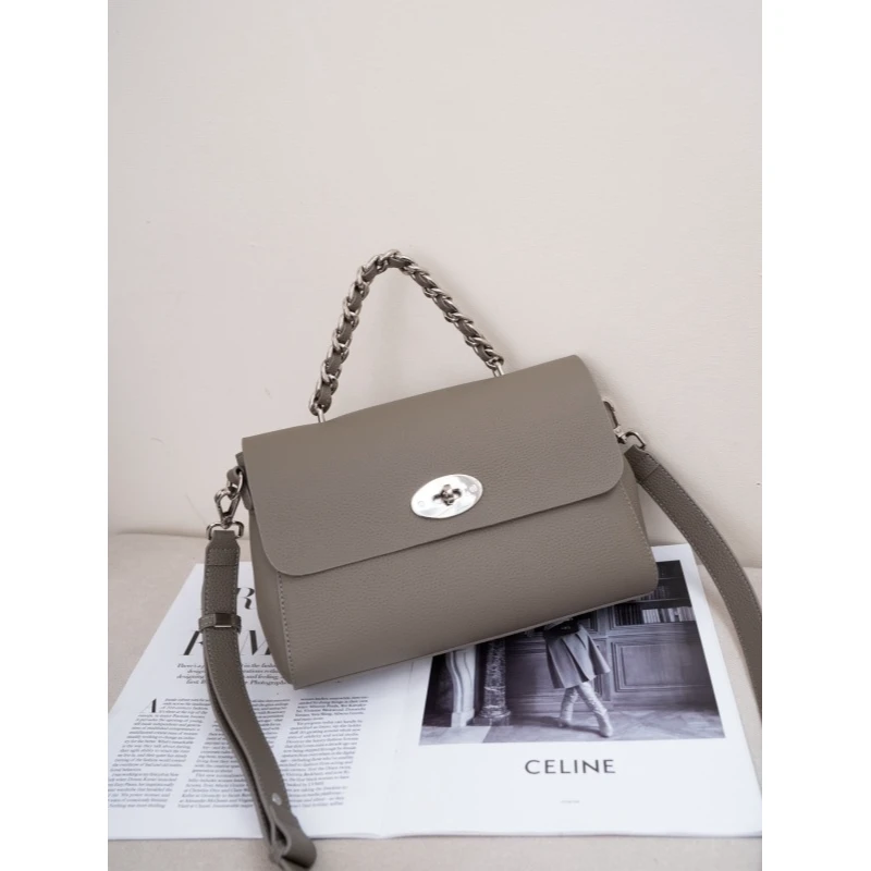 【南沙瑞熙】SLBL-66026-烟灰-轻奢小众设计感时尚百搭女士包