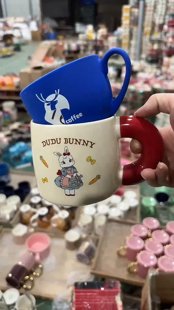 【闪购商品】家湖高温陶瓷额杯 微瑕图案颜色随机