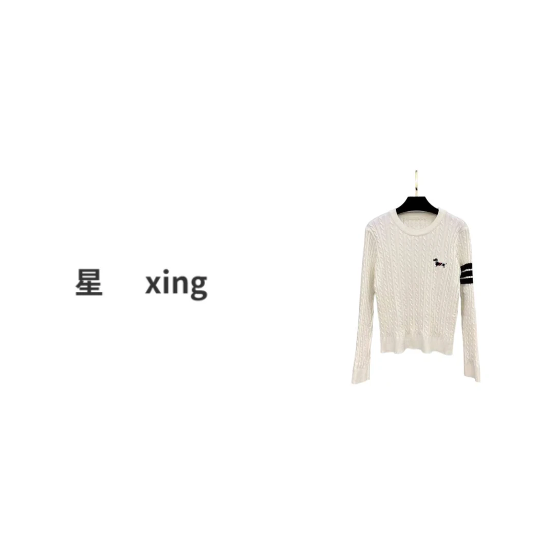 015春秋新款圆领套头针织长袖上衣51001