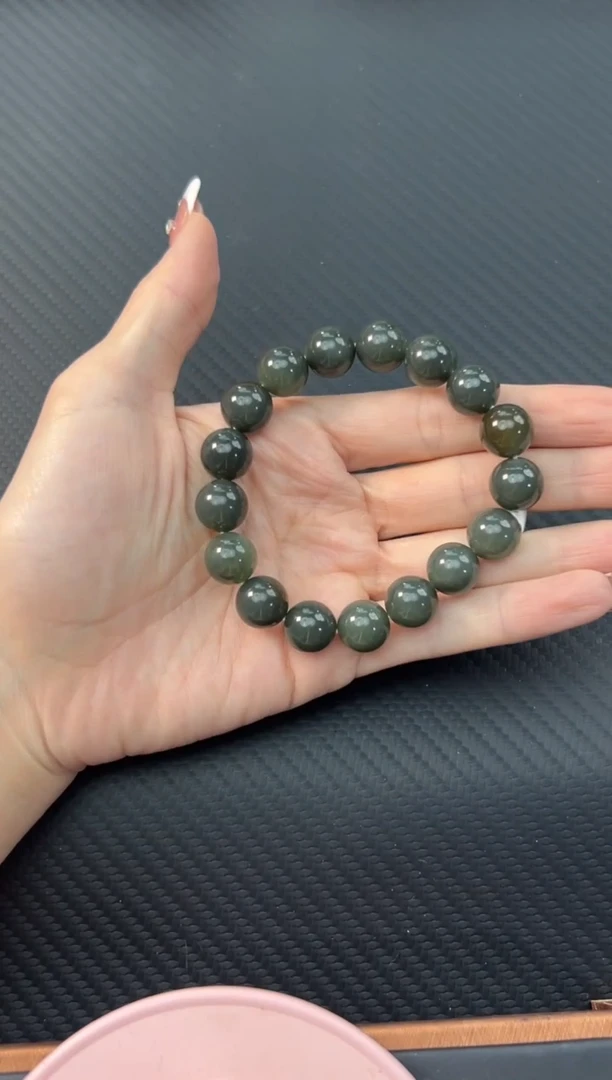 【闪购商品】和田玉手串未镶嵌若羌微色差卡12手串