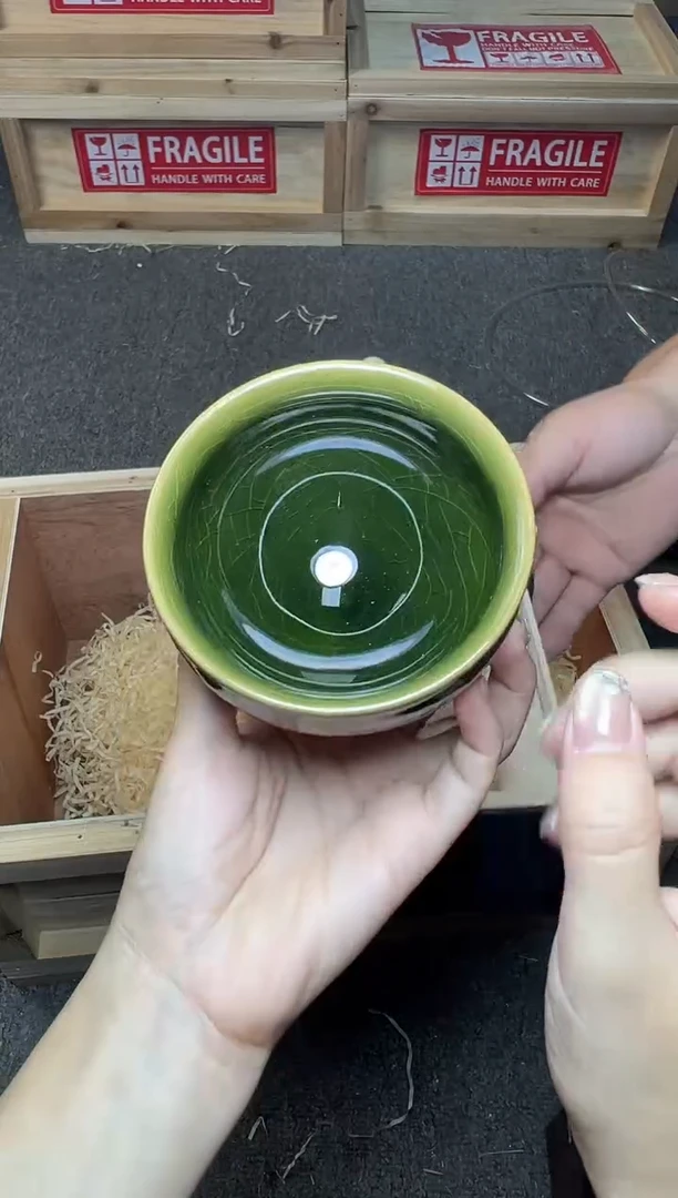 茶盏帝王绿 盏三疯建盏茶器