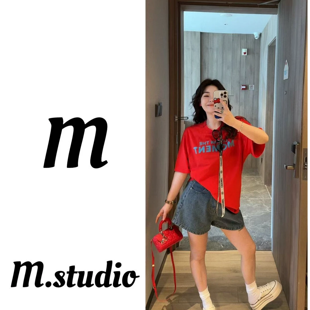 M家【不想长大】3色~撞色青春色T恤